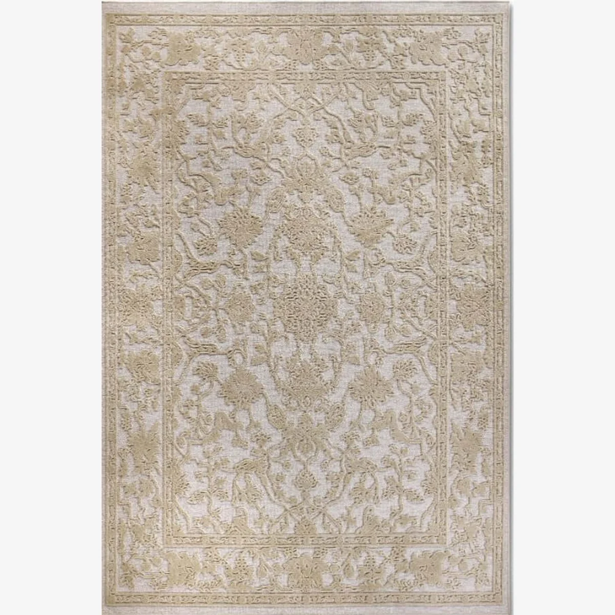 Villeroy & Boch Ambroise Short Pile Polyester Floral Rug - Cream / 200 x 290cm - Cream / 230.0cm – image 1