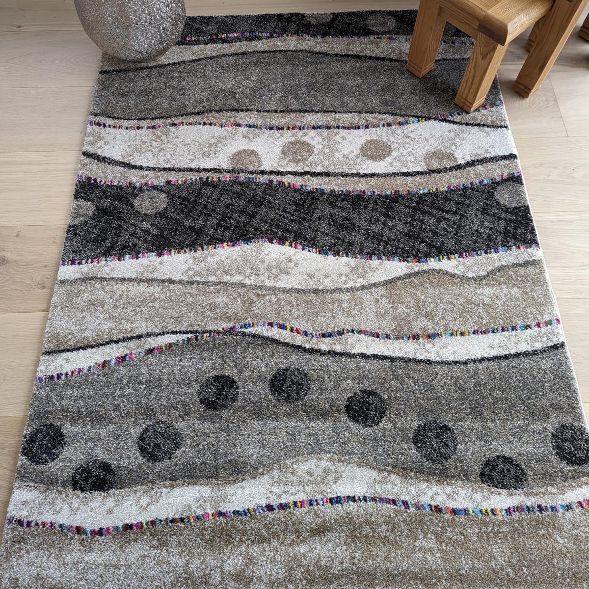 Beige Scandi Striped Area Rug - Tempera - Brown – image 2
