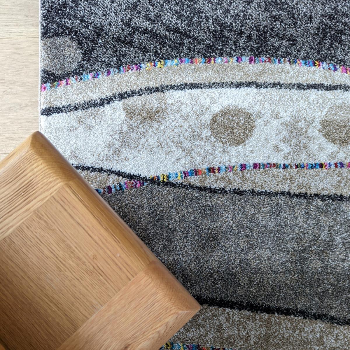 Beige Scandi Striped Area Rug - Tempera - Brown – image 3