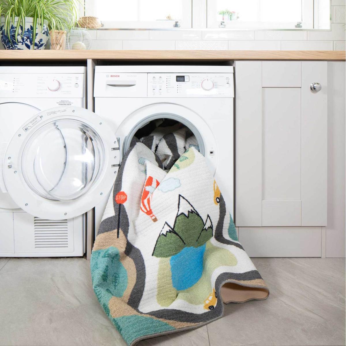 Kids Roads City Play Mat Soft Non Slip Washable Bedroom Rug - Multicolour / 190 x 130cm – image 4