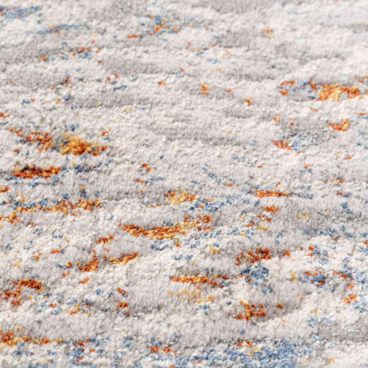 Modern Grey and Terra Zebra Print Area Rug - Orion - Grey – image 2