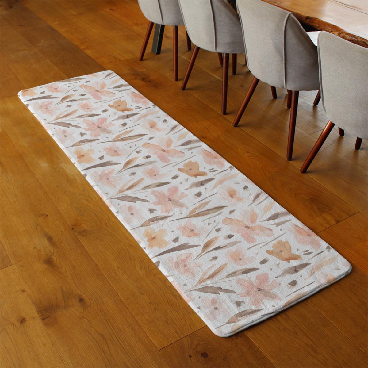 Pink Watercolour Runner Rug - Orange – image 3