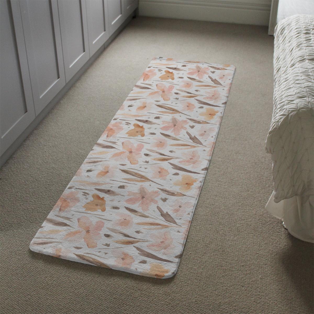 Pink Watercolour Runner Rug - Orange – image 1