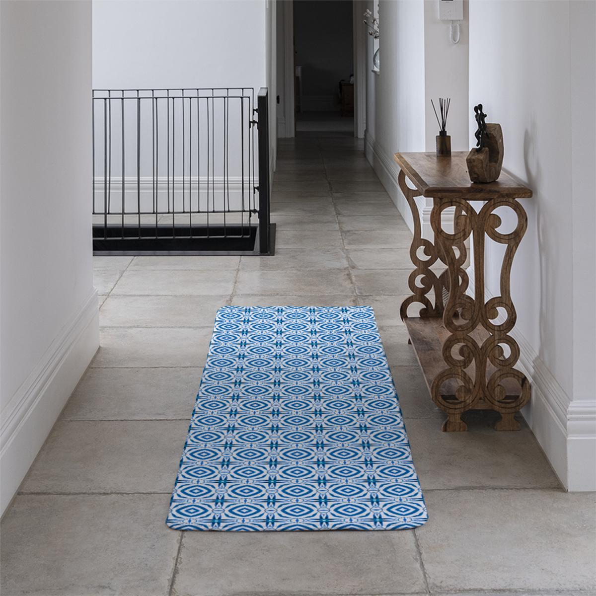Blue Powerful Runner Rug - Blue – image 4