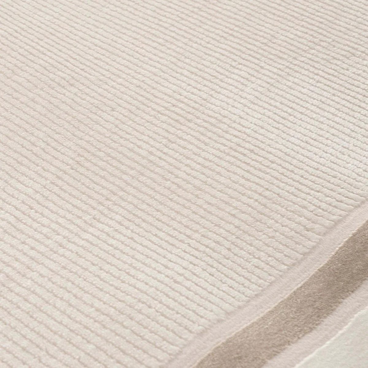 The Rugs Carmel Bordered Textured Runner - Cream-Beige โ image 3