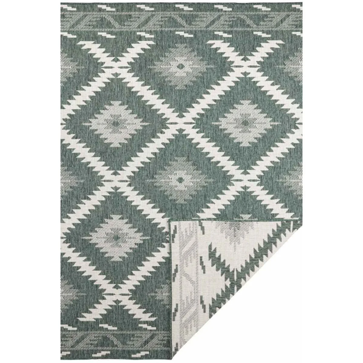 Reversible Malibu Indoor & Outdoor Rug - Green - Green / 350.0cm – image 2