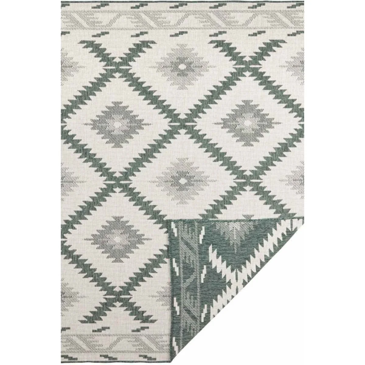 Reversible Malibu Indoor & Outdoor Rug - Green - Green / 350.0cm – image 3