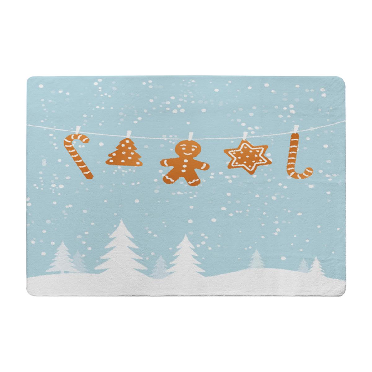 Hanging Ginger Breads Style Rug - blue / 230cm – image 1