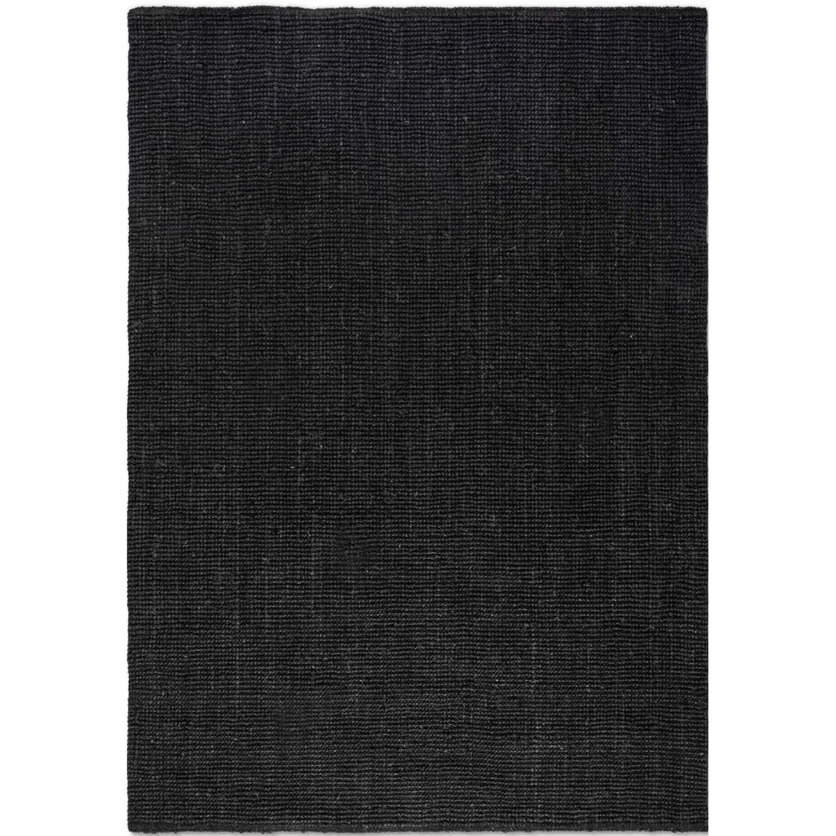Hanse Home Handwoven Natural Colour Jute Plain Rug Black - Black / 230.0cm – image 4