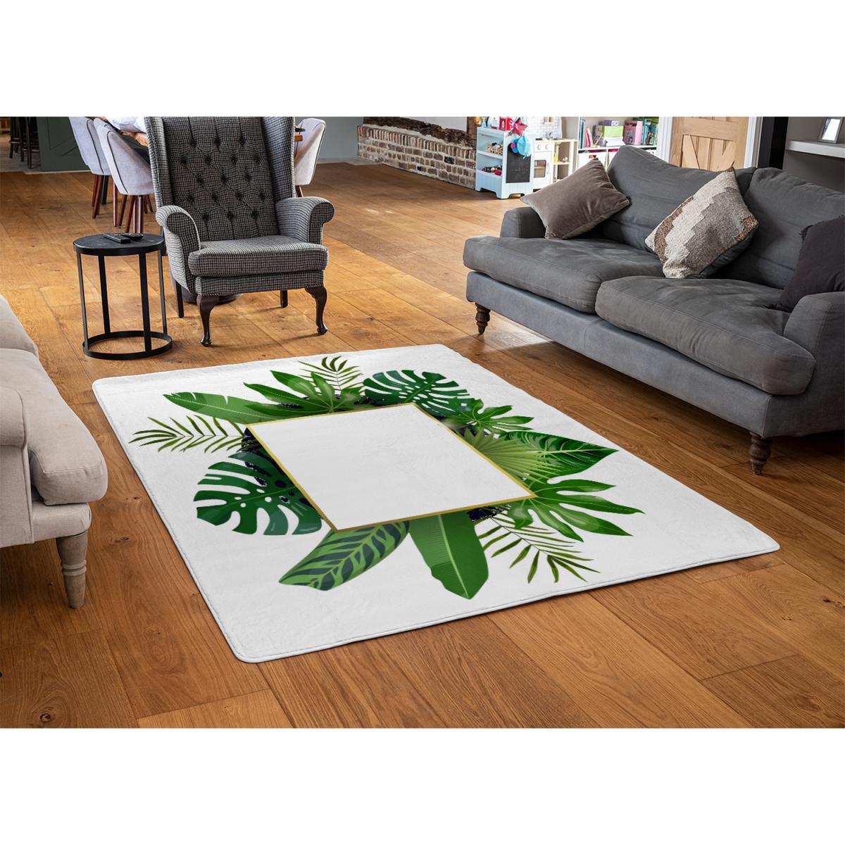 Botanical Frame Rug - Green / 230cm – image 3