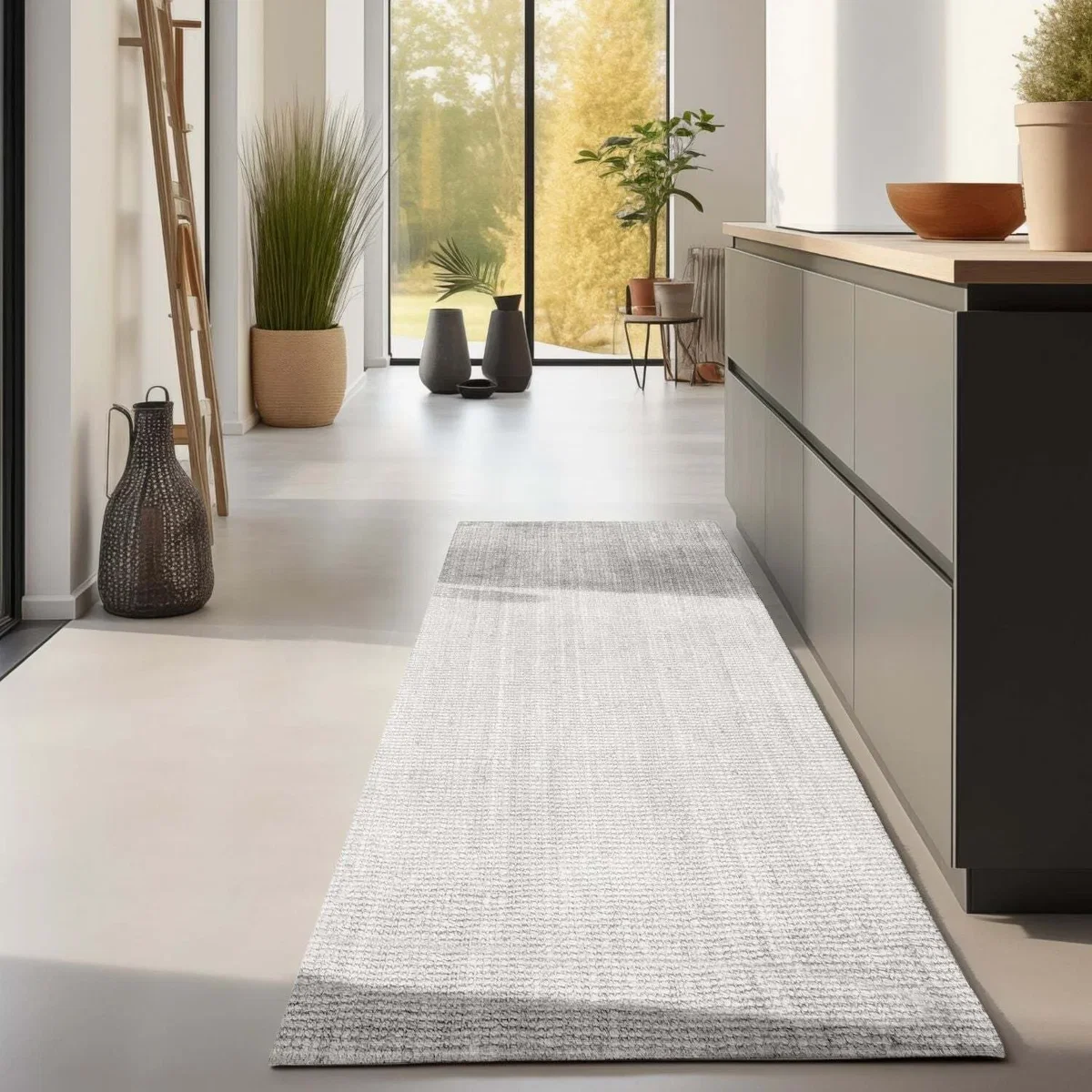 Hanse Home Boucle Jaipur Jute Plain Rug White - White / 150.0cm / 80.0cm – image 13