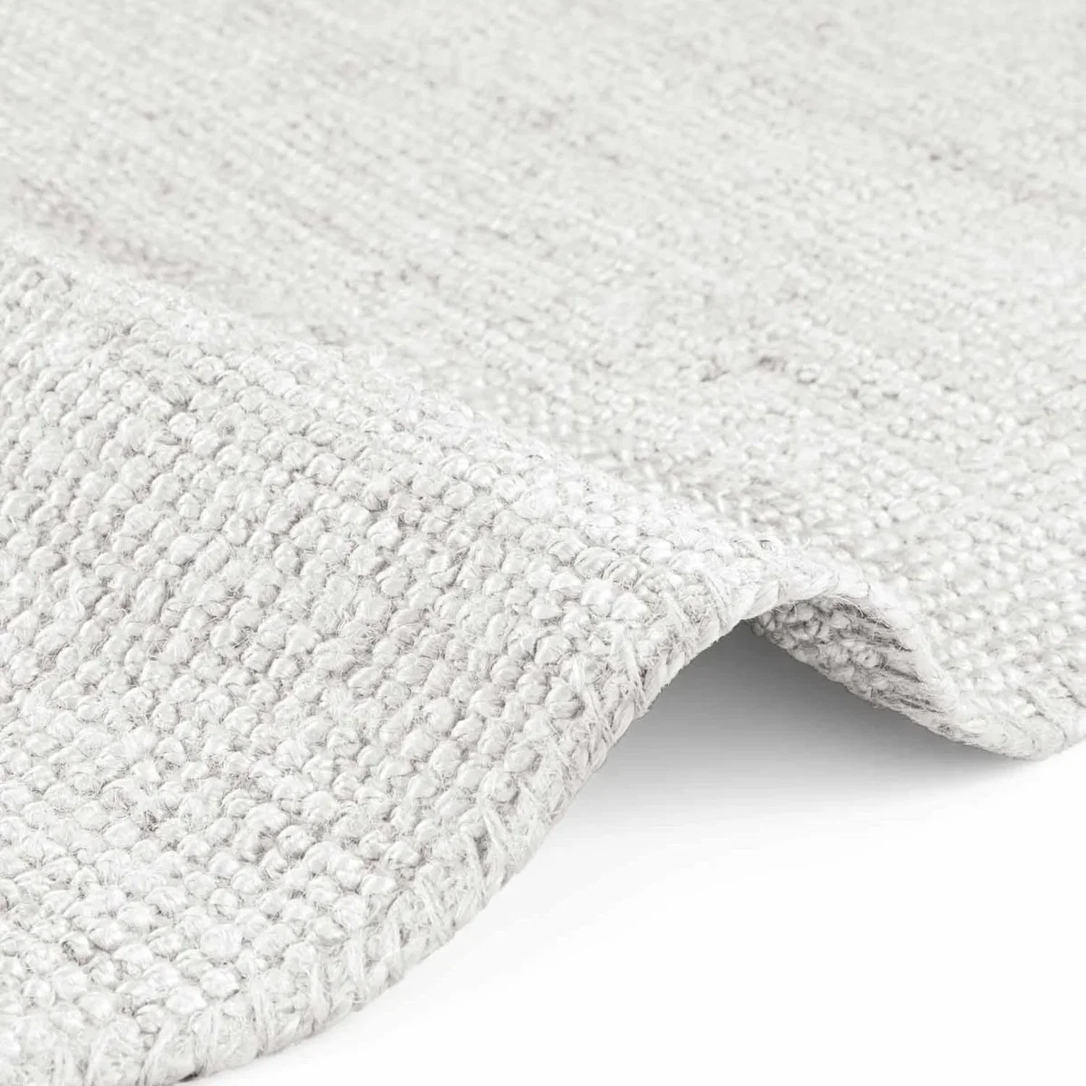 Hanse Home Boucle Jaipur Jute Plain Rug White - White / 150.0cm / 80.0cm – image 4