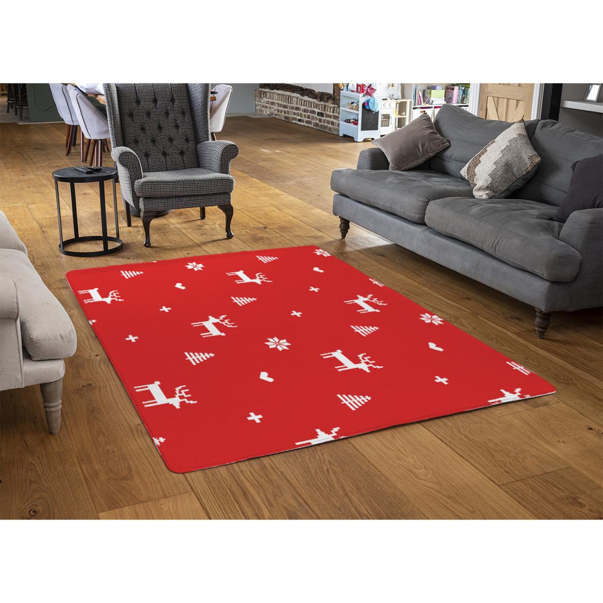 Norway Christmas Festive Sweater Style Rug - red / 230cm – image 2
