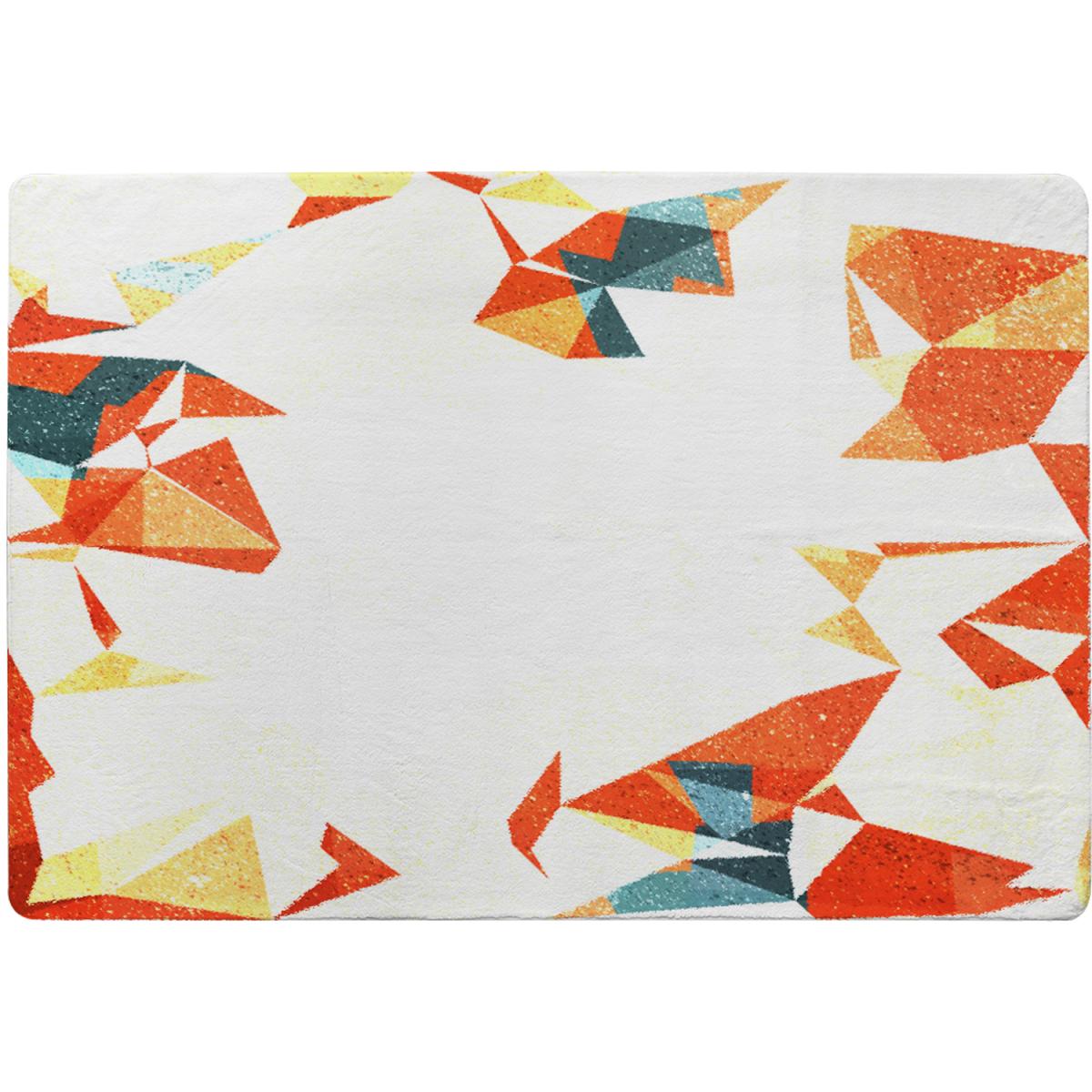 Autumn Geometric Rug - Orange / 230cm – image 2