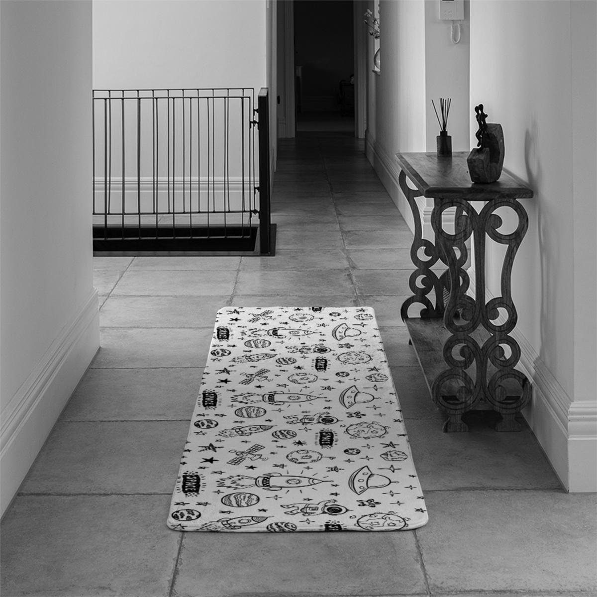 Doodle Space Runner Rug - Black – image 3