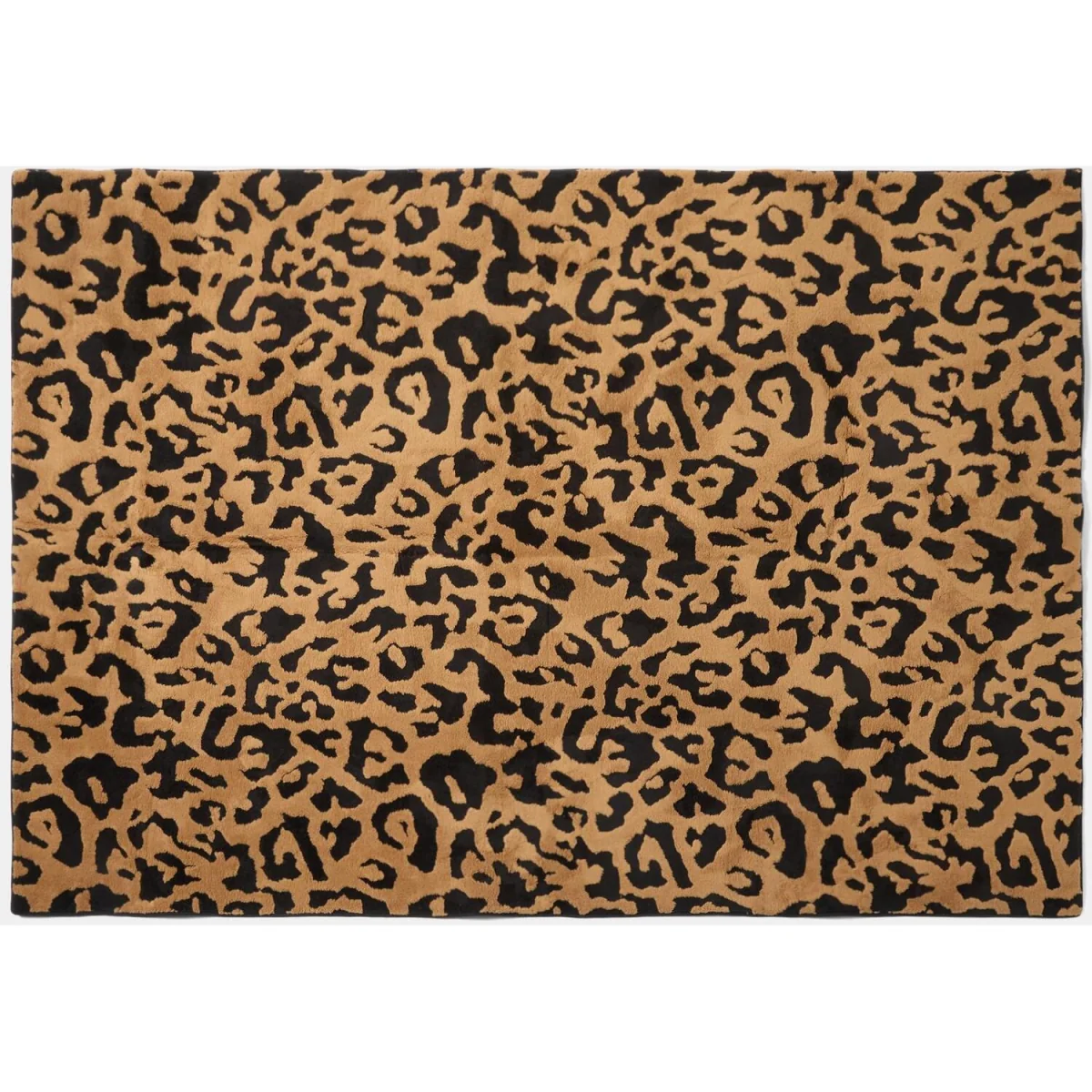 OHS Contrast Tufted Leopard Rug - Black/Brown / 160cm – image 2