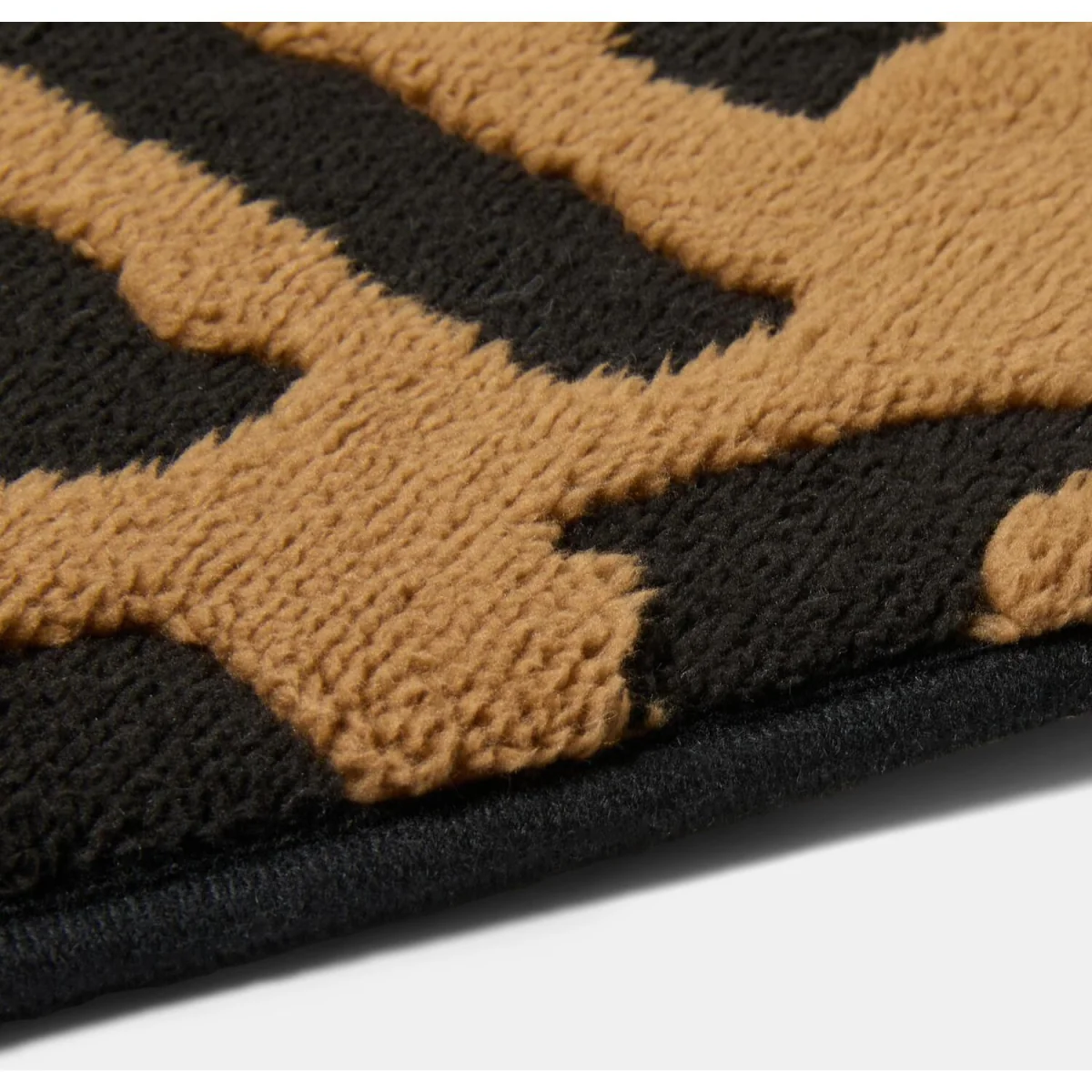 OHS Contrast Tufted Leopard Rug - Black/Brown / 160cm – image 5