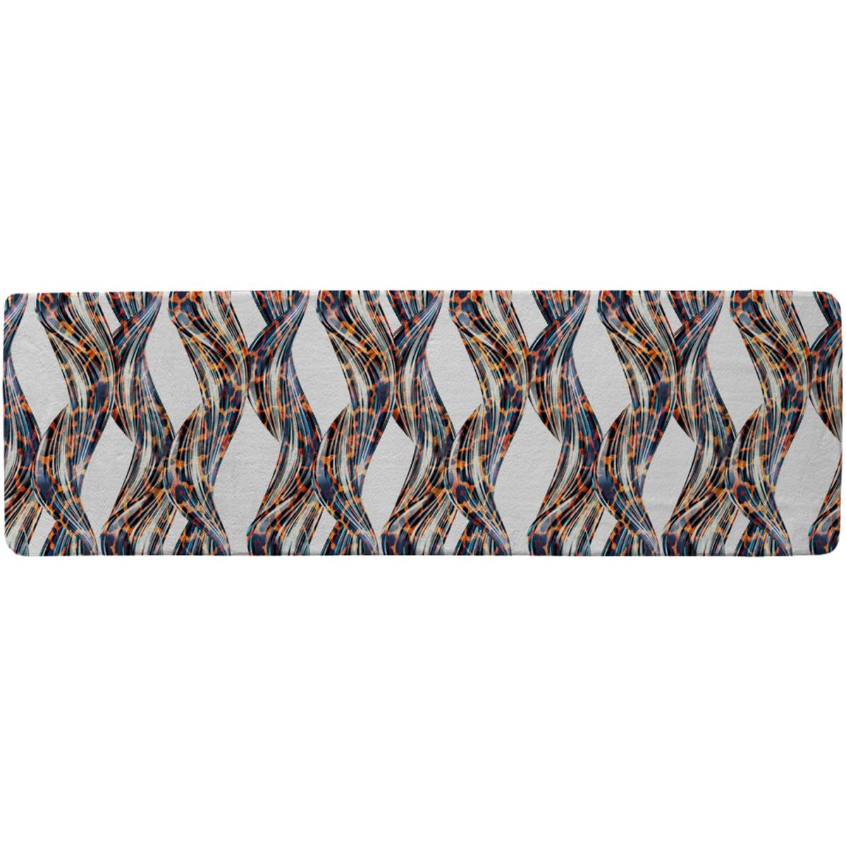 Snake  Leopard Skin Runner Rug - Brown – image 2