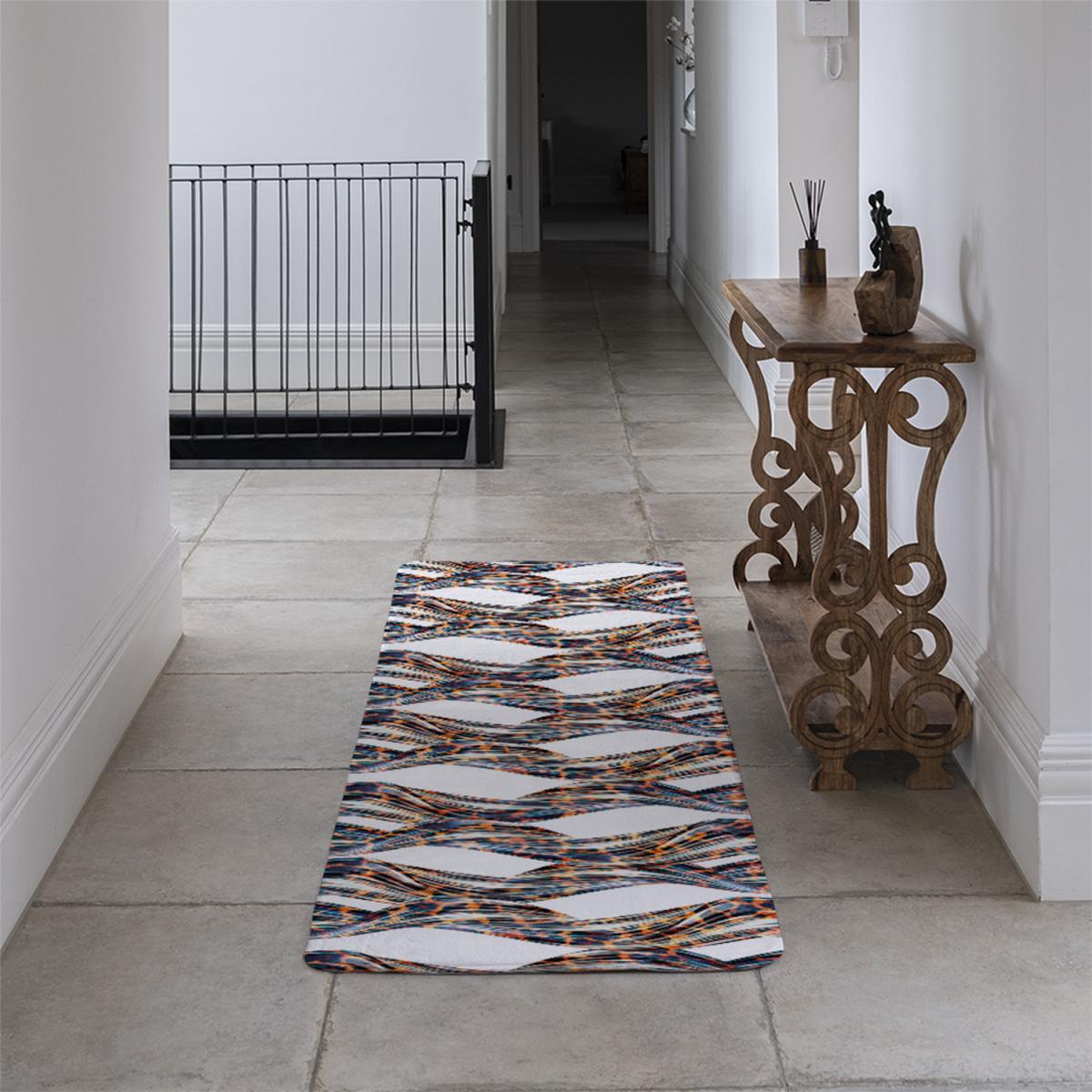 Snake  Leopard Skin Runner Rug - Brown – image 4