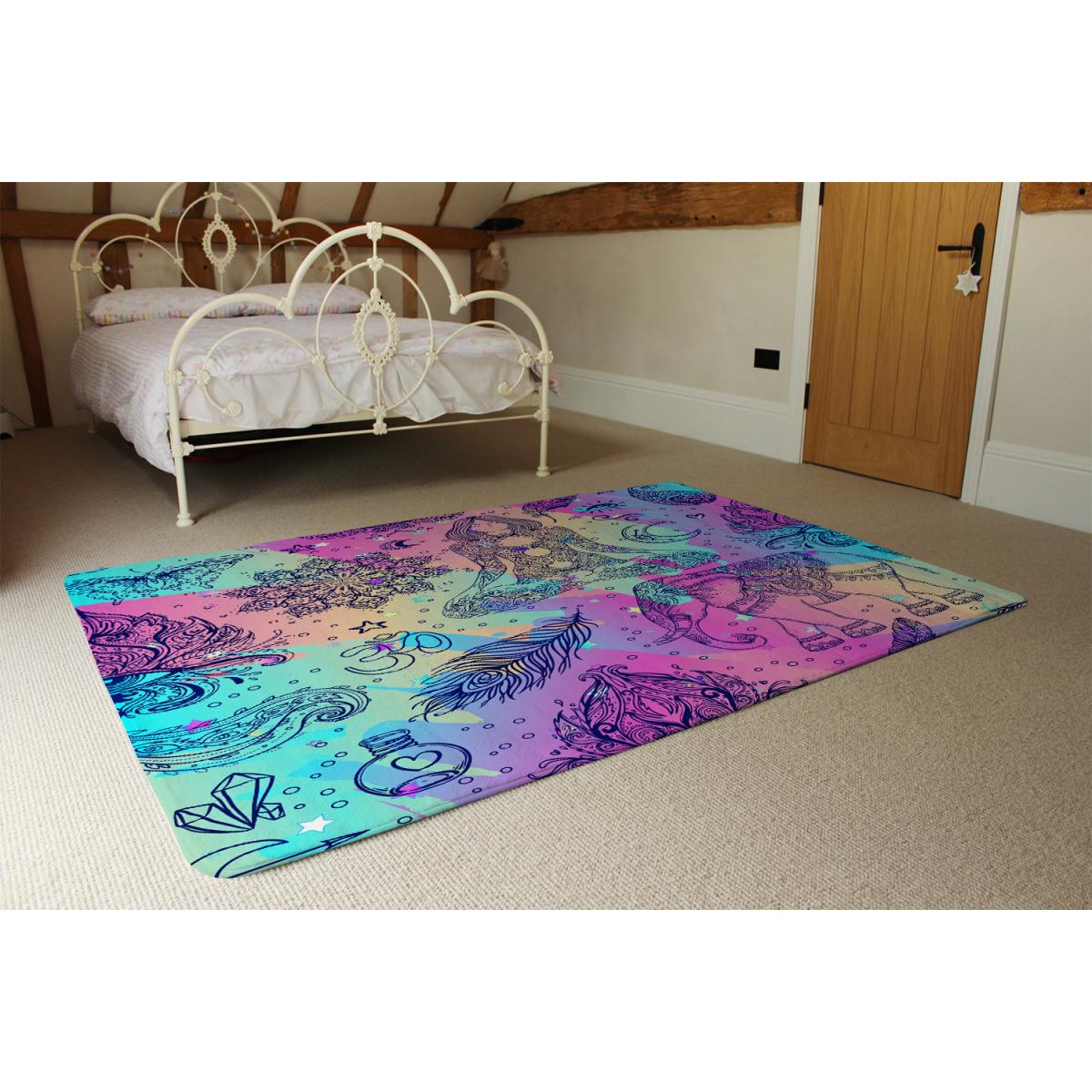 Colorful Rainbow Rug - Blue / 230cm – image 3