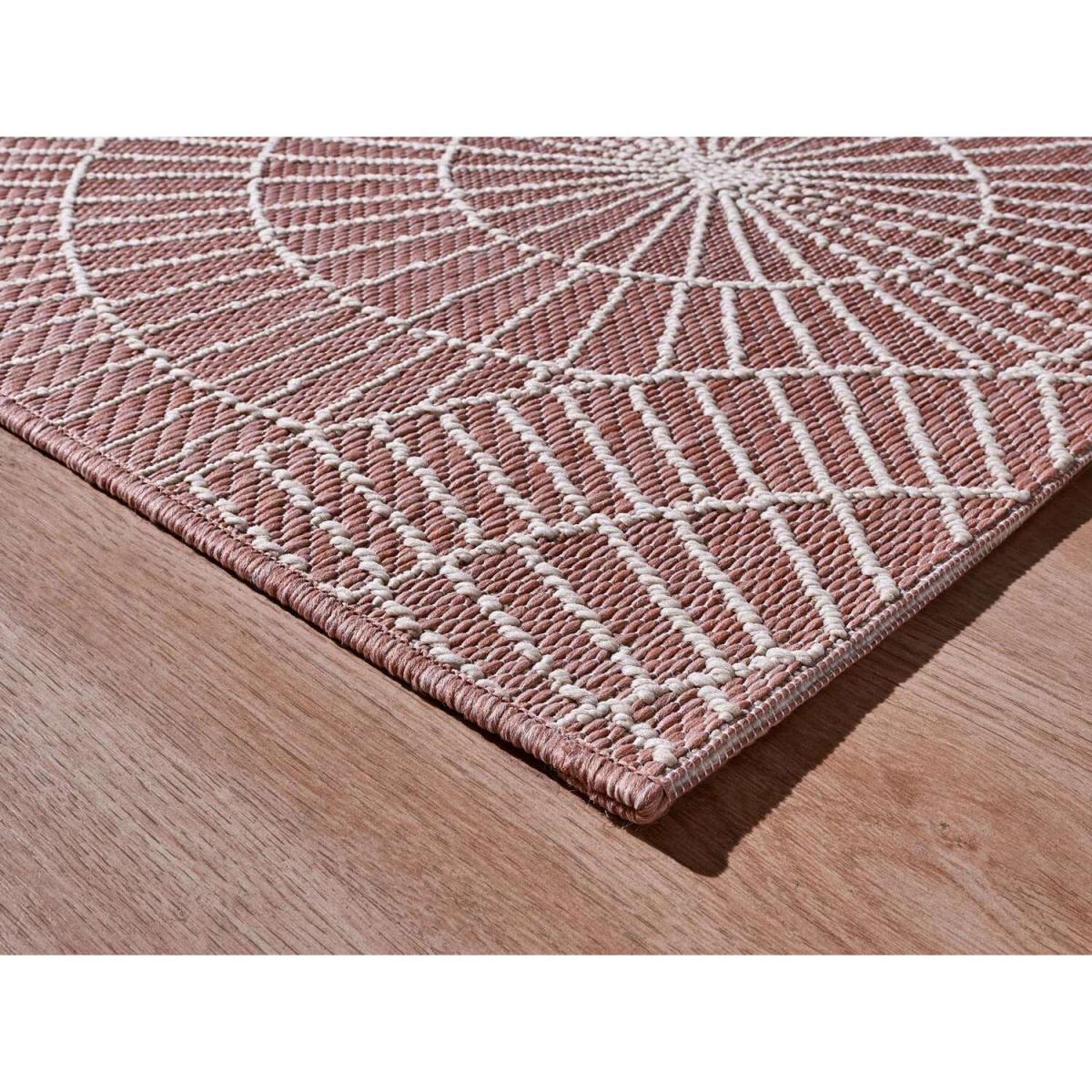 Nyland Circles Indoor Outdoor Rug Colour Dusty Pink - Dusty Pink / 170cm / 3.14kg – image 2