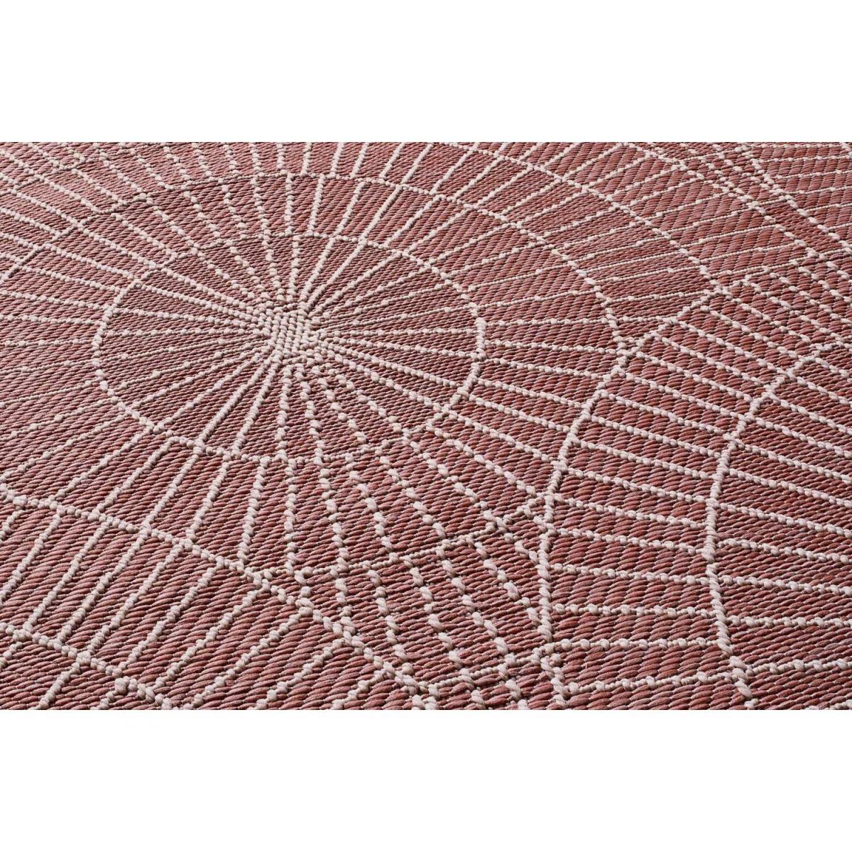 Nyland Circles Indoor Outdoor Rug Colour Dusty Pink - Dusty Pink / 170cm / 3.14kg – image 3