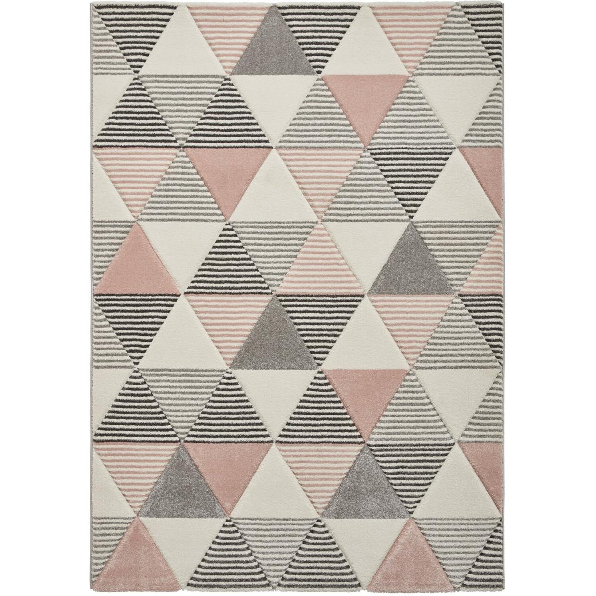 Brooklyn BRK15 GreyRose Rug - Grey/Rose / 220cm – image 3