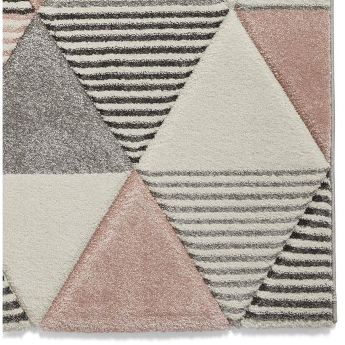 Brooklyn BRK15 GreyRose Rug - Grey/Rose / 220cm – image 5