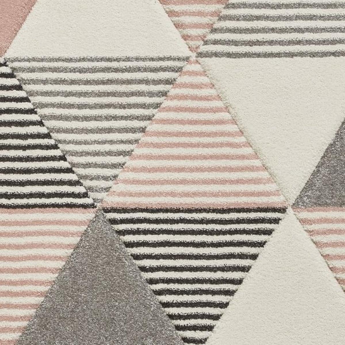 Brooklyn BRK15 GreyRose Rug - Grey/Rose / 220cm – image 6