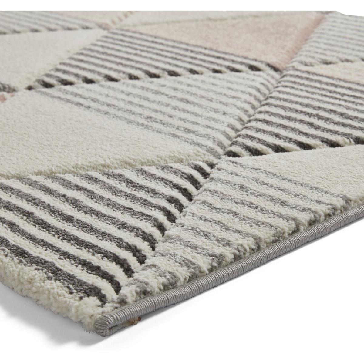 Brooklyn BRK15 GreyRose Rug - Grey/Rose / 220cm – image 7