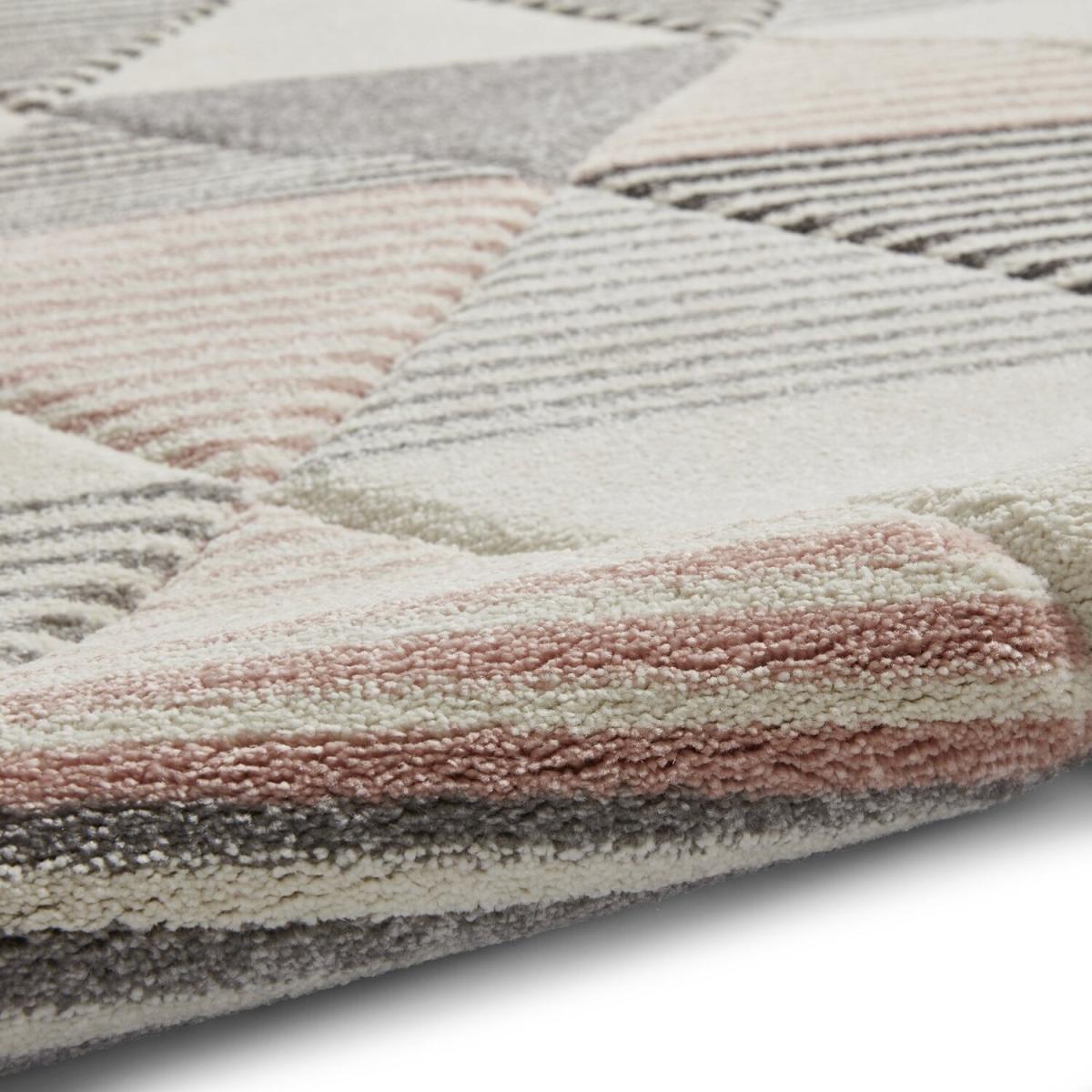 Brooklyn BRK15 GreyRose Rug - Grey/Rose / 220cm – image 8