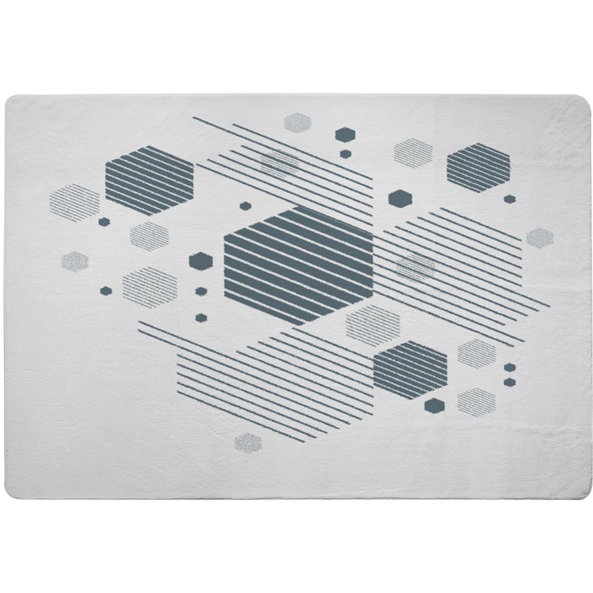 Geometric Graphic 1600S Rug - Blue / 230cm – image 2