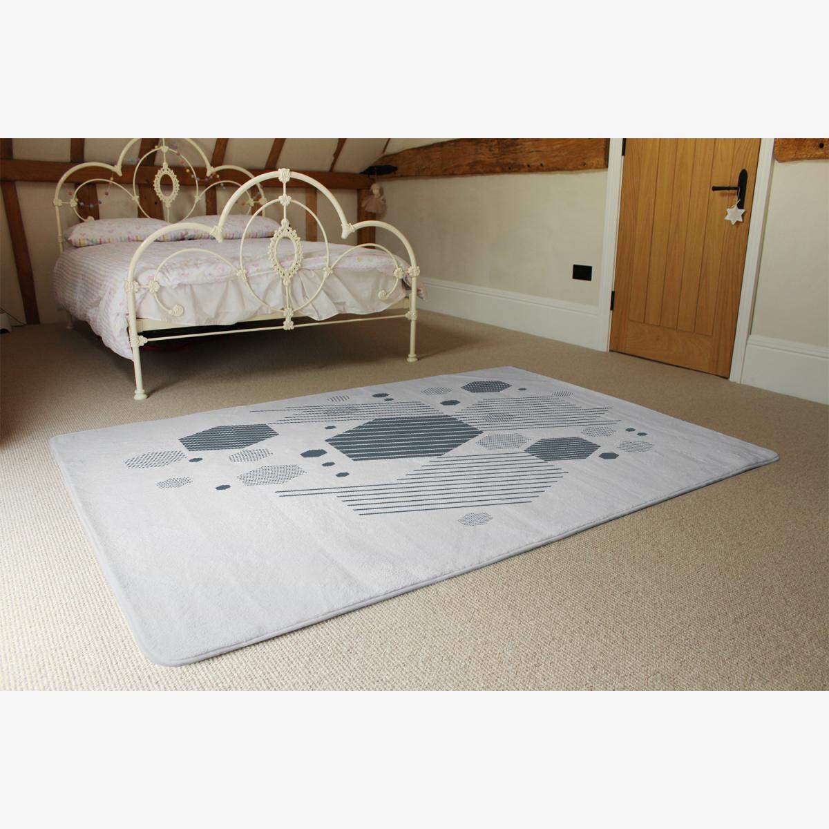 Geometric Graphic 1600S Rug - Blue / 230cm – image 1
