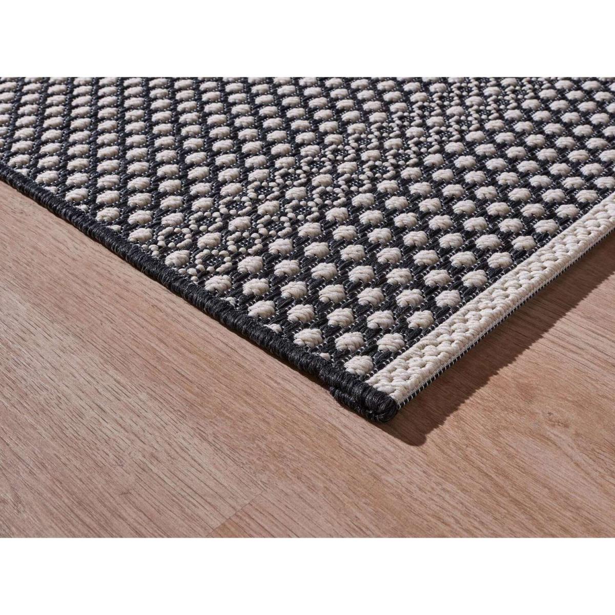 Nyland Dots Indoor Outdoor Rug Colour Black - Black / 190cm / 3.96kg – image 2