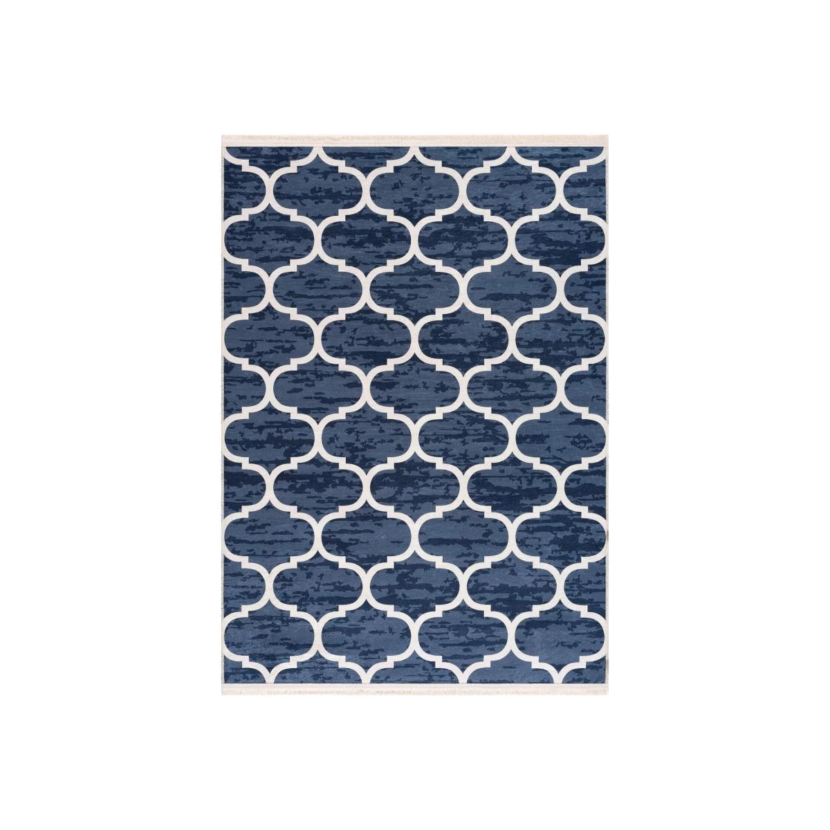 Caimas Collection Washable Rugs in Blue 2730B - Blue / 120cm / 1.632kg
