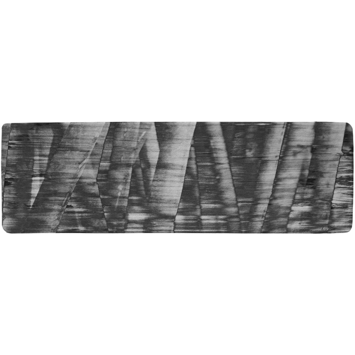 Black And White Bamboo Runner Rug - Black – image 2
