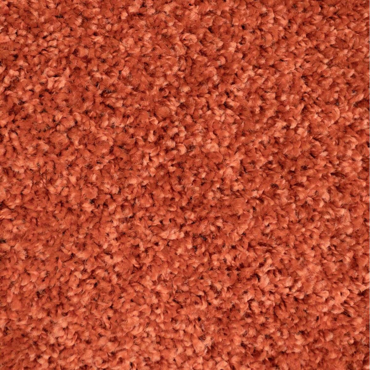 Soft Value Orange Terracotta Shaggy Area Rug - Terracotta / 220 x 160cm – image 2