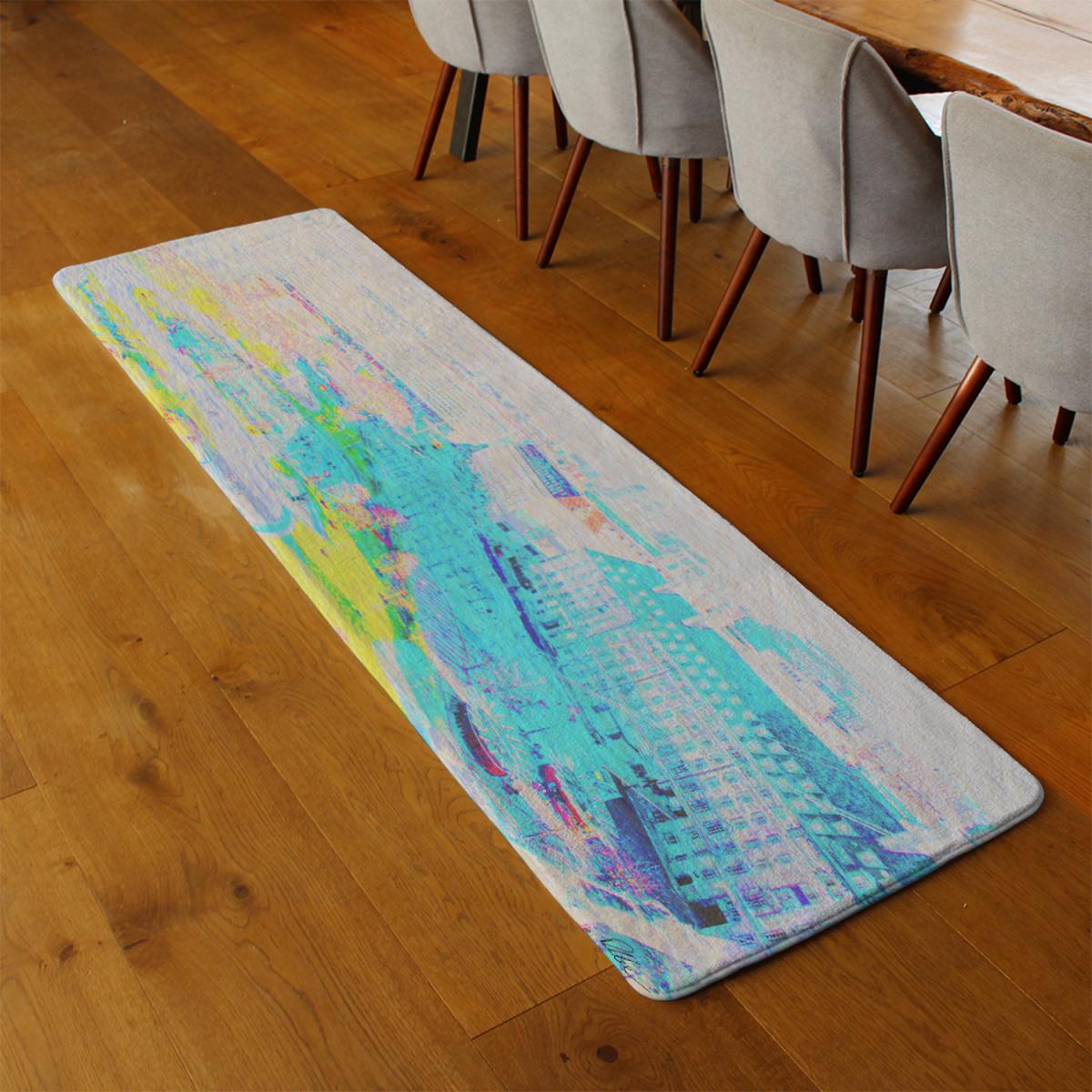 London Eye Park  Runner Rug - Blue – image 3