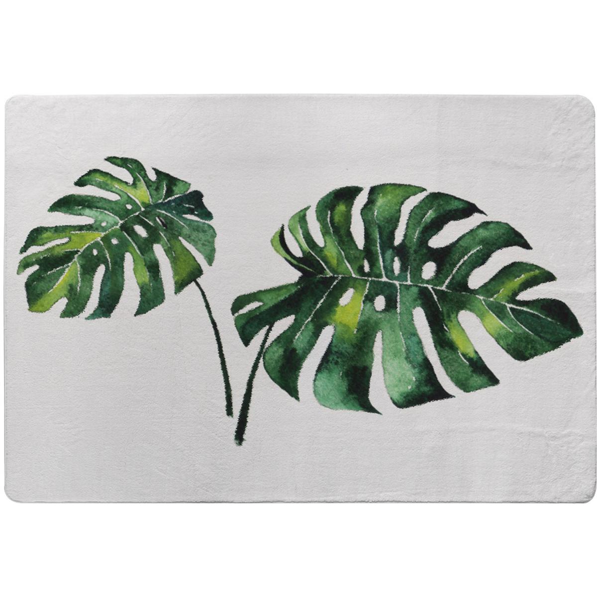 Twin Tropical Leaves Rug - Green / 230cm – image 2