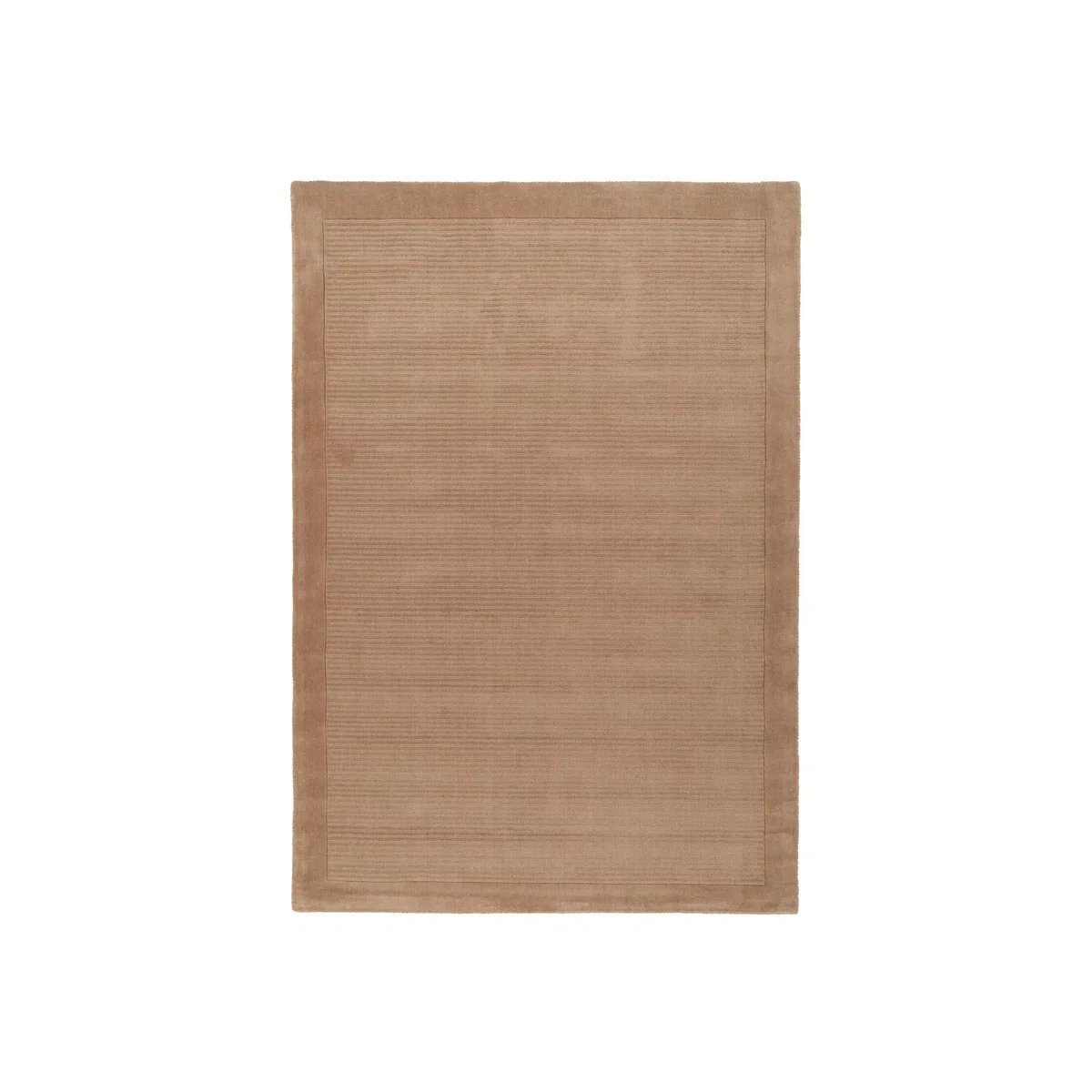 Beige Natural Wool Area Rug - Beige / 230cm