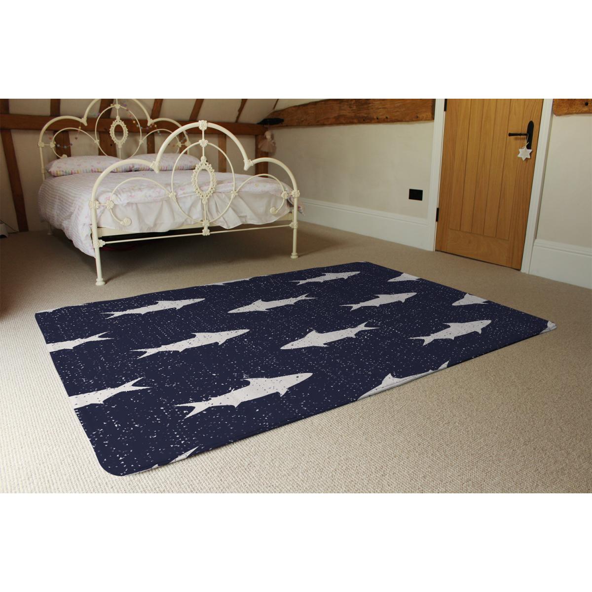Fish Rug - Blue / 110cm – image 3