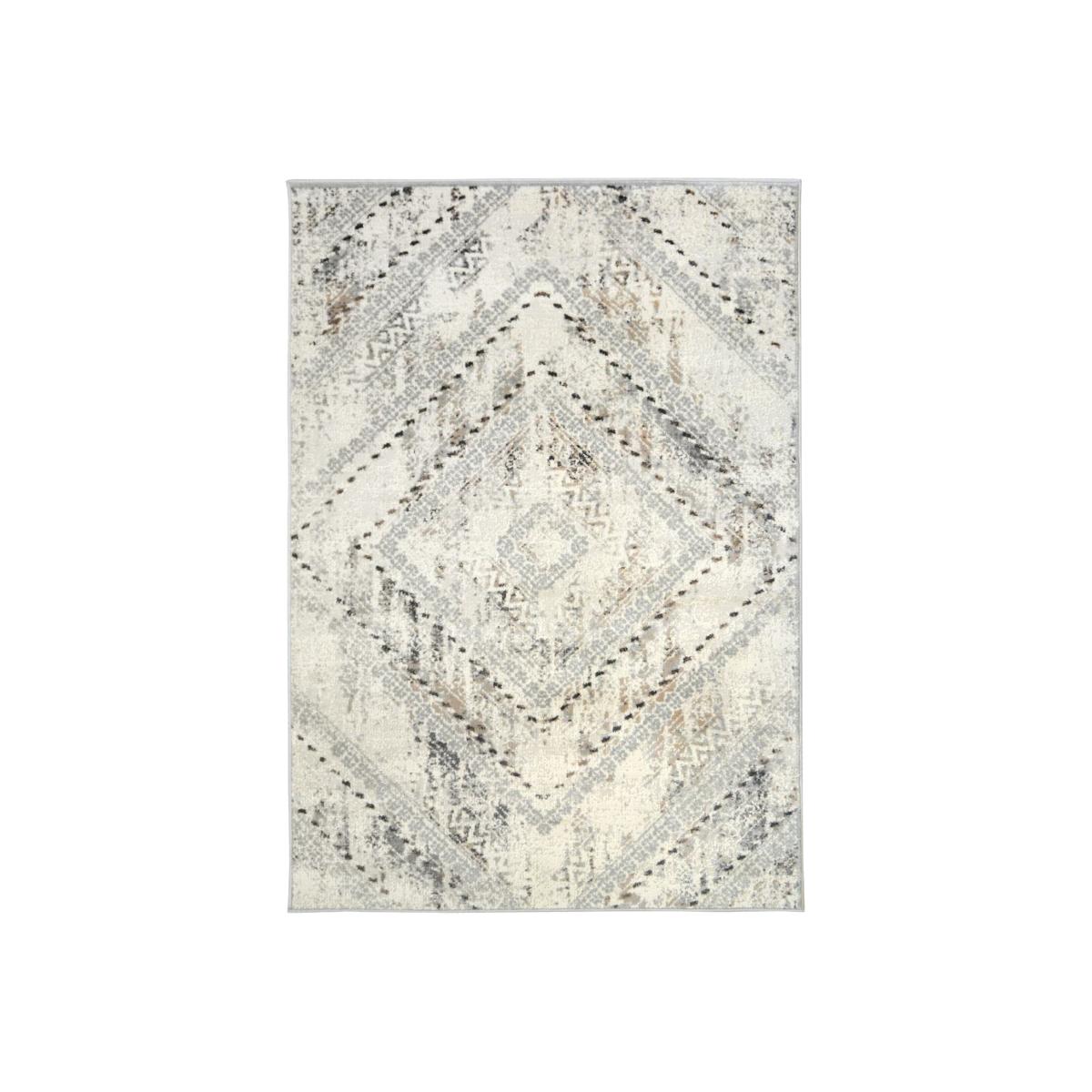 Abstract Collection Vintage Design Rug in Grey D176 - Grey / 160cm