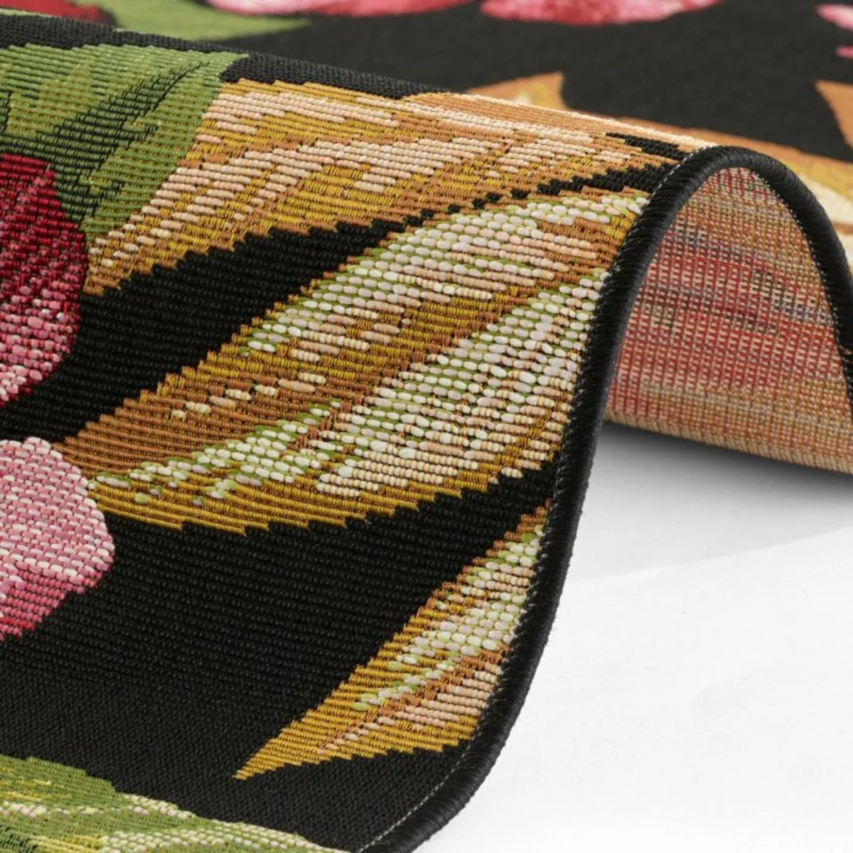 Tropical Floral Indoor & Outdoor Rug Multicolour - Multicolour / 285.0cm – image 4