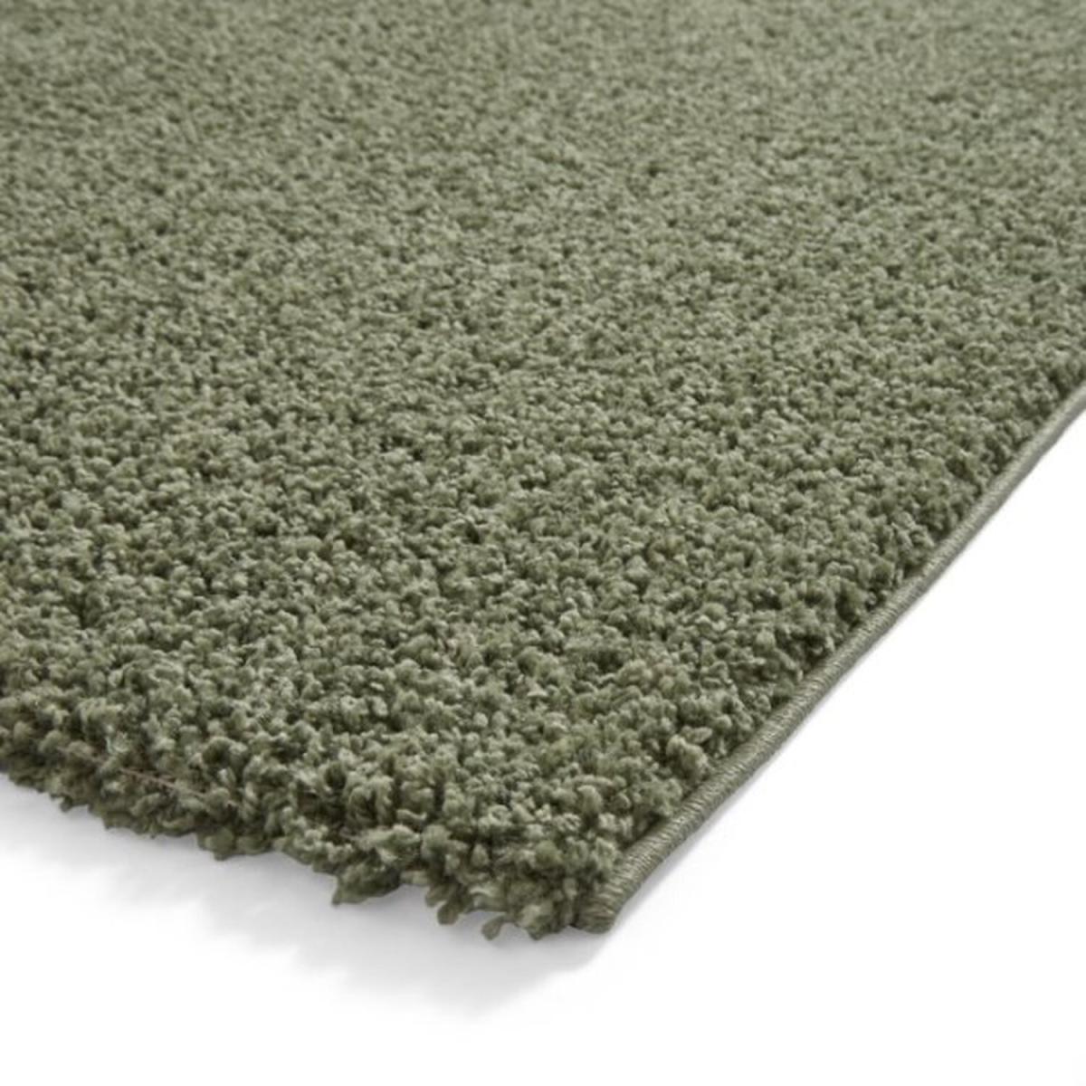 Green Washable Solid Shaggy Rug - Green / 3kg / 120x170cm – image 2