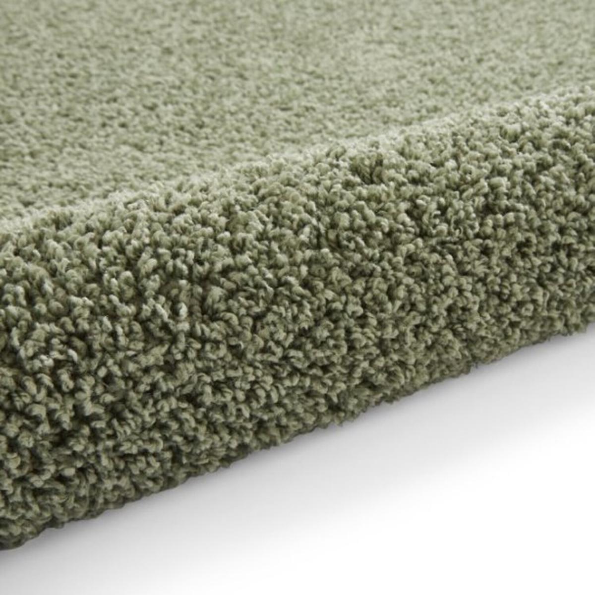 Green Washable Solid Shaggy Rug - Green / 3kg / 120x170cm – image 3