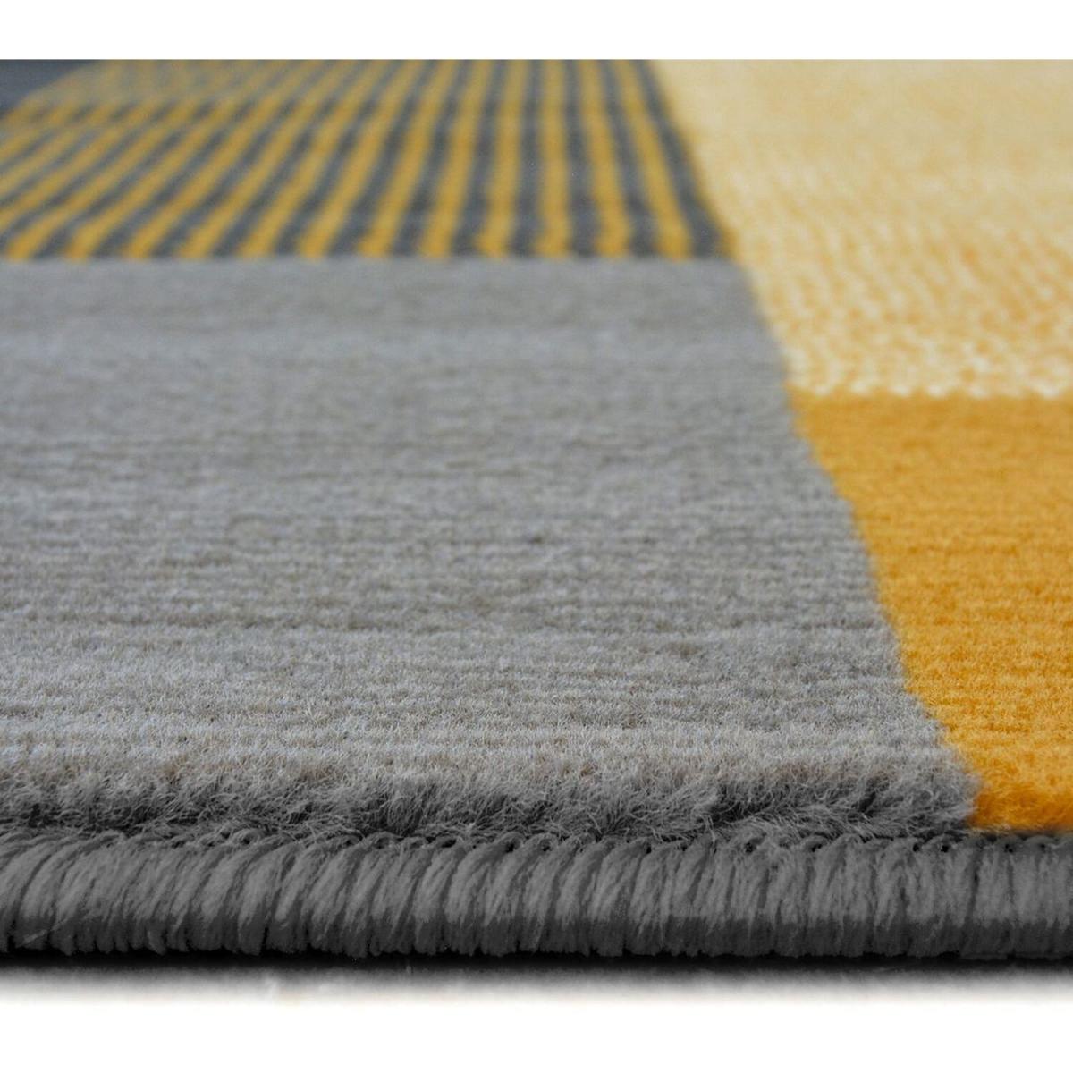Classic Ochre Patchwork Rug - Islay - Yellow / 200cm – image 4