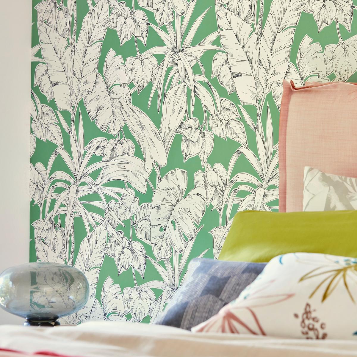 Parlour Palm Wallpaper 112024 by Scion in Gecko Green&nbsp;Roll – image 2