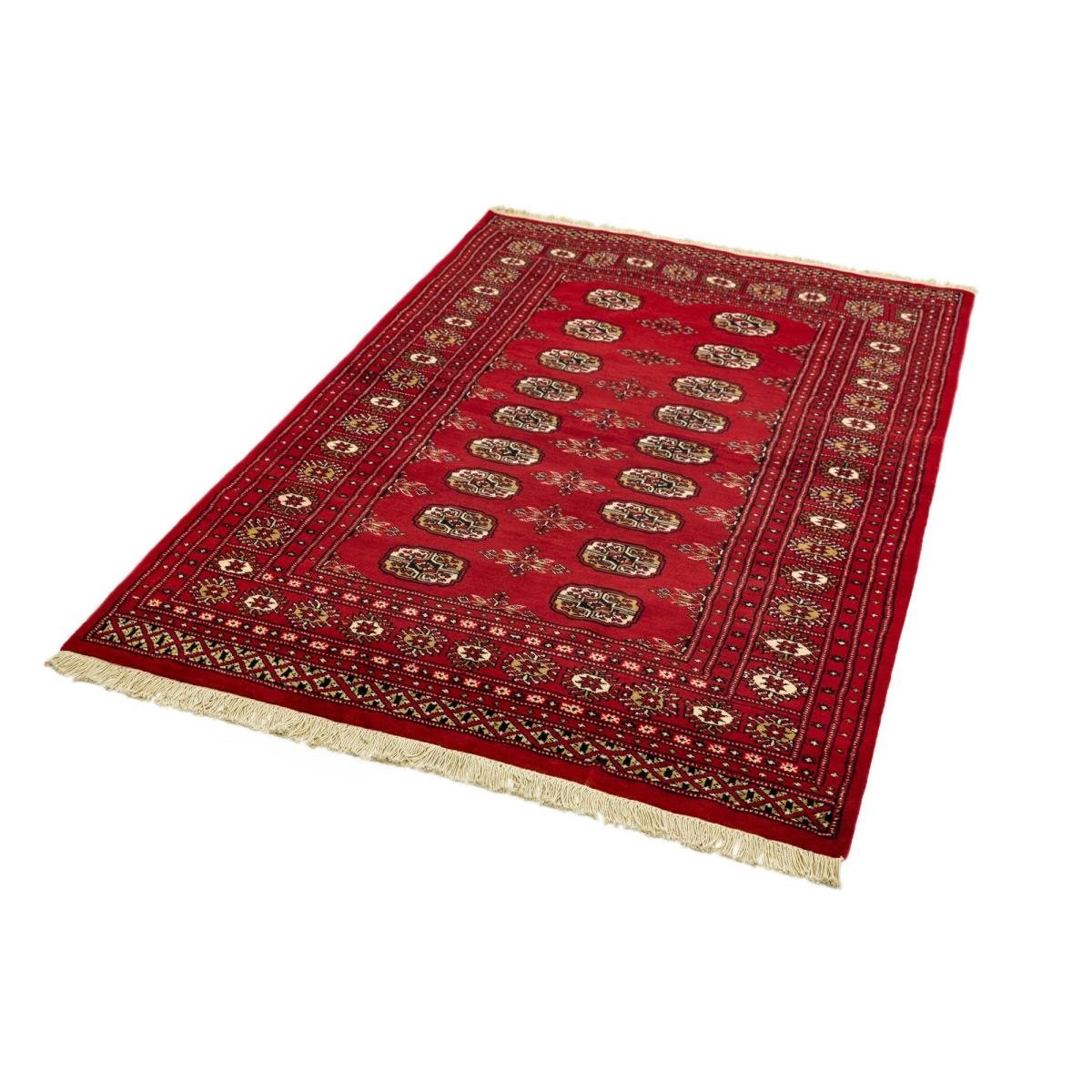 Bokhara Rugs in Red Hand Knotted Traditional Design 91x61cm – image 3