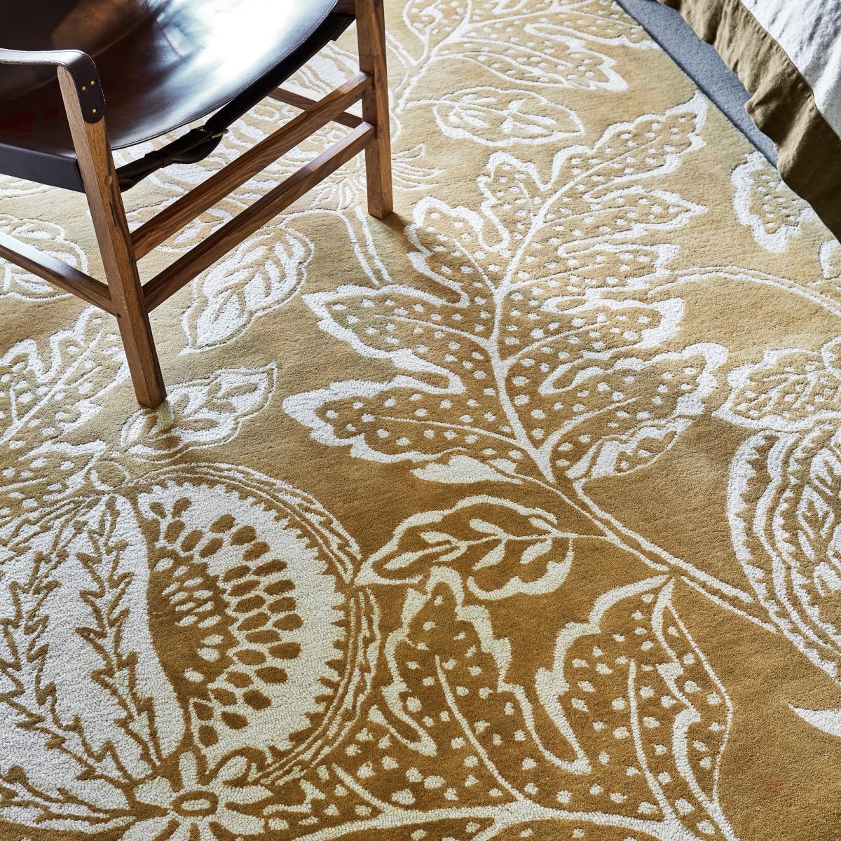 Cantaloupe 145206 Wool Rugs By Sanderson in Ochre Yellow 170x240cm – image 2