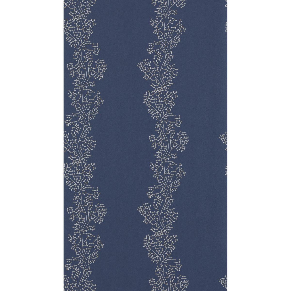 Sparkle Coral Wallpaper 213039 by Sanderson in Silver Indigo BlueRoll – image 4
